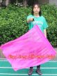 1pc 81cm (32") spinning silk flag poi for Worship & Praise, pink