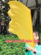 1pc 81cm (32") spinning silk flag poi for Worship & Praise, gold