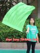 1pc 81cm (32") spinning silk flag poi for Worship & Praise, green