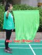 1pc 81cm (32") spinning silk flag poi for Worship & Praise, green