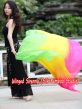 1 piece pink-yellow-green 5 Mommes colorful belly dance silk veil 