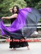 1 piece black-purple 5 Mommes colorful belly dance silk veil 