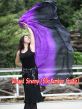 1 piece black-purple 5 Mommes colorful belly dance silk veil 