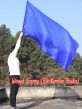 Spinning silk flag poi 174cm (68") for Worship & Praise, blue