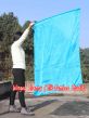 spinning silk flag poi 129cm (51") for Worship & Praise, turquoise