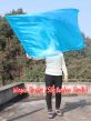 spinning silk flag poi 129cm (51") for Worship & Praise, turquoise