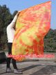 Spinning silk flag poi 174cm (68") for Worship & Praise, Flame