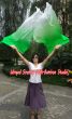 1 pair 1.5m (59") green fading belly dance silk fan veil