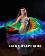 1 PIECE Rainbow circular 8 Mommes belly dance silk veil