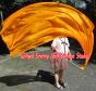 1 Piece orange 2.3m (90") dance silk veil poi