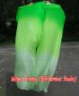 1 pair 1.8m (71") green fading belly dance silk fan veils