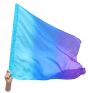 Slightly defected 75 cm (30") silk flex flag, in assorted colors