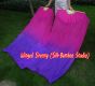 1 pair 1.5m (59") pink-purple belly dance silk fan veil