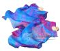 1 pair 1.1m (43") Mermaid Dream silk fan veils for kids