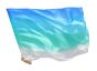 Slightly defected 130 cm (51") silk flex flag, in assorted colors