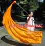 1 Piece orange 2.3m (90") dance silk veil poi