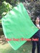 spinning silk flag poi 103cm (40") for Worship & Praise, green