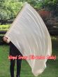 spinning silk flag poi 129cm (51") for Worship & Praise, beige