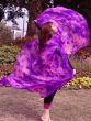 1 piece purple+pink tie-dye 5 Mommes belly dance silk veil 