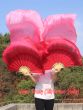 1 pair 1.5m (59") Bordeaux fading belly dance silk fan veil