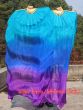 1 pair 1.5m (59") Mystery belly dance silk fan veil