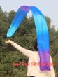 1 piece turquoise blue purple 2.5m (98") silk worship streamer