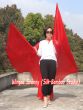 1 pair red 6 Mommes habotai belly dance silk wing