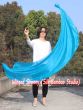 1 Piece turquoise 1.8m (70") dance silk veil poi