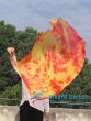 1 Piece 130 cm (51") prophetic silk worship flex flag, Flame