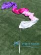 1 piece white-light pink-pink-purple 2.5m (98") silk worship streamer