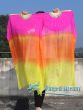 1 pair 1.1m (43") pink-orange-yellow silk fan veils for kids