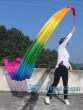 1 piece 4m (4.4 yards) Rainbow worship silk throw streamer