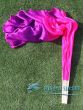 pink-purple large short silk dance fans (flutter), 41" (105 cm)