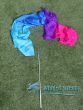 1 piece turquoise-blue-purple-pink 2.5m (98") silk worship streamer