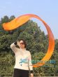 1 piece orange 2.5m (98") silk worship streamer