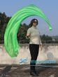 1 Piece green 1.8m (70") dance silk veil poi