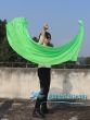 1 Piece green 1.8m (70") dance silk veil poi