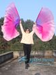 1 pair 180 cm (71") half circle prophetic angel wing silk flags, Prosperity