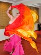 1 piece Fire 5 Mommes colorful belly dance silk veil 