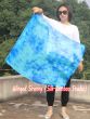 1 Piece 85 cm (33") prophetic silk worship flex flag for kids, Blue Moon