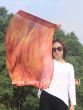 1 Piece 85 cm (33") prophetic silk worship flex flag for kids, Copper