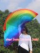 1 Piece 130 cm (51") prophetic silk worship flex flag, Rainbow