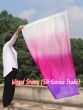 1 Piece 130 cm (51") prophetic silk worship flex flag, white-pink-purple