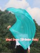 1 Piece 130 cm (51") prophetic silk worship flex flag, peacock green