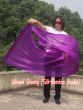 1 Piece 222 cm (88") prophetic silk worship flex flag, purple