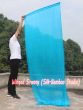 1 Piece 222 cm (88") prophetic silk worship flex flag, Turquoise