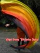 1 Piece long side Illumination 2.3m (90") dance silk veil poi