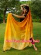 1 piece orange shading 5 Mommes belly dance silk veil 