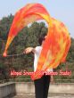 1 Piece Flame 2.3m (90") dance silk veil poi