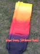 black-red-orange-yellow silk fabric by yard